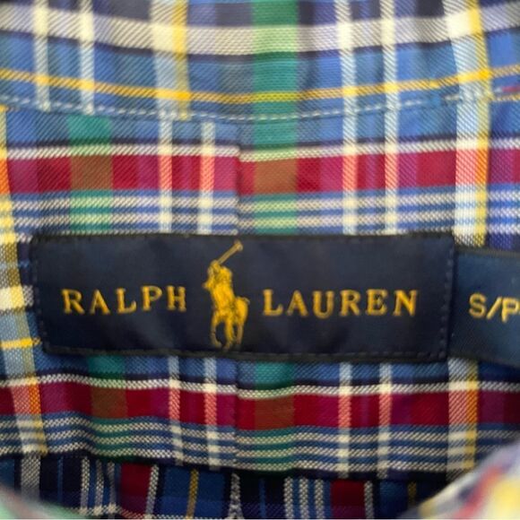Ralph Lauren Blue Label Multicolor Tartan Plaid Button Down Shirt - Picture 4 of 8